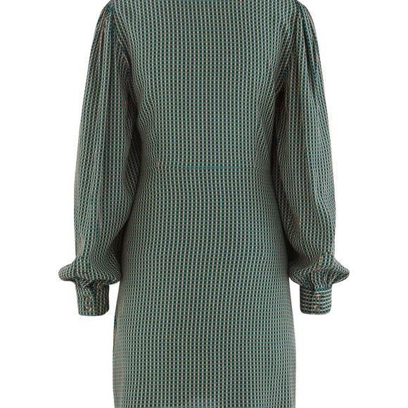 Ganni Shirt Dress with Balloon Sleeves - Picture 3 of 8